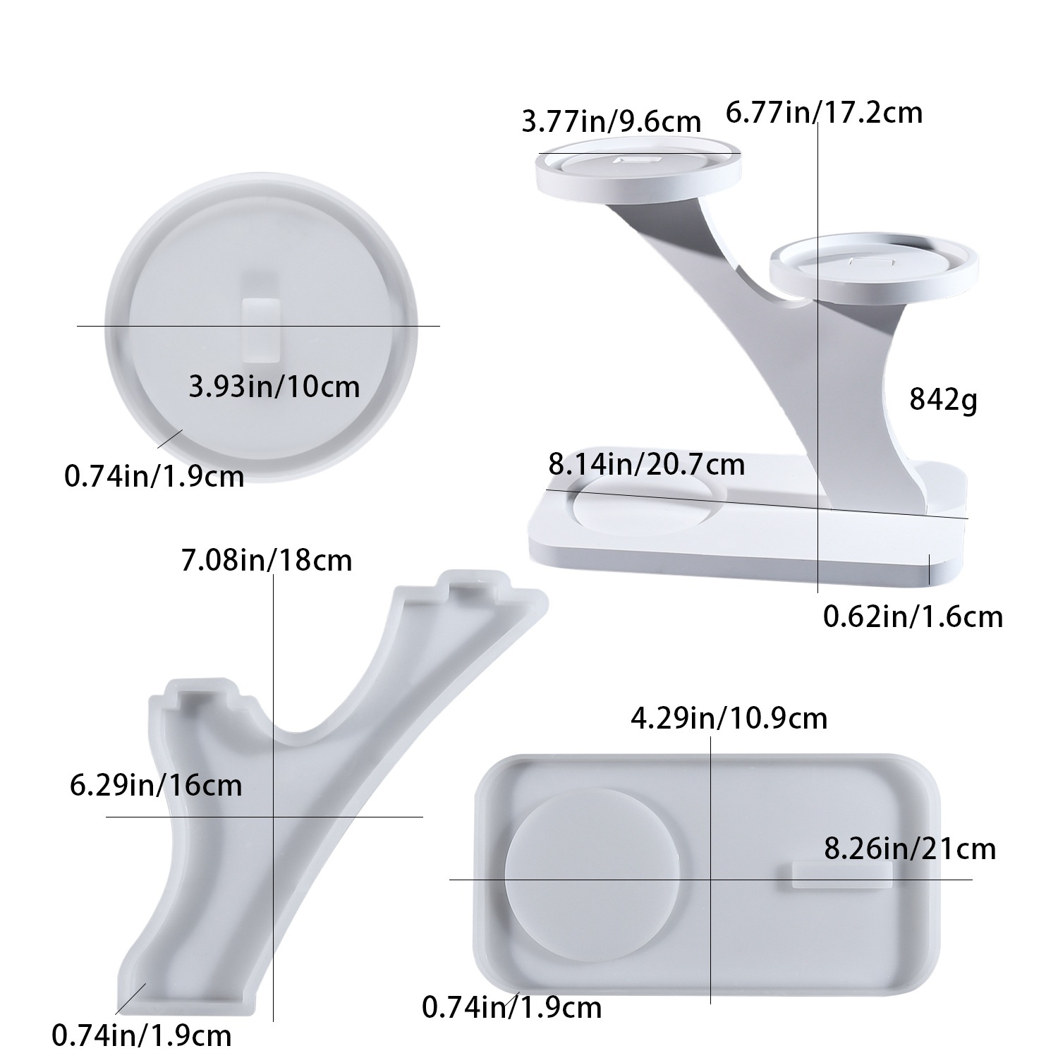 Candle Making Design - Moule en silicone DIY pour bougeoir