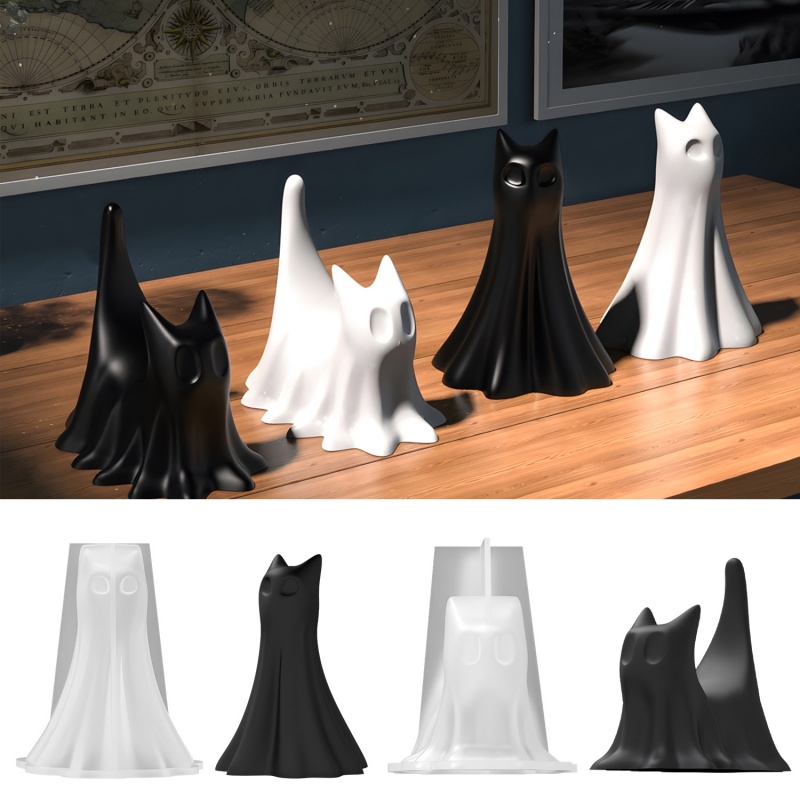 Candle Making Design - Moule en plâtre et Silicone, chat