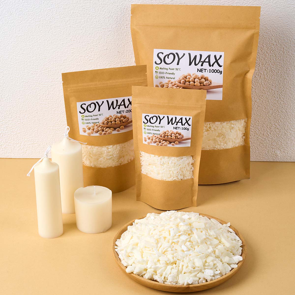 Candle Making Raw Material - Cire de soja blanche Pure de