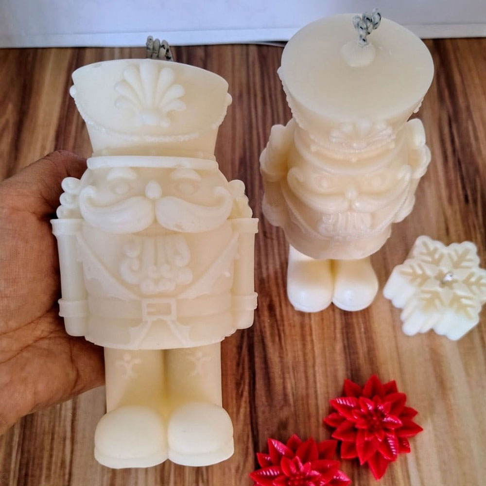 Candle Making Fat - Moule à bougie en Silicone soldat