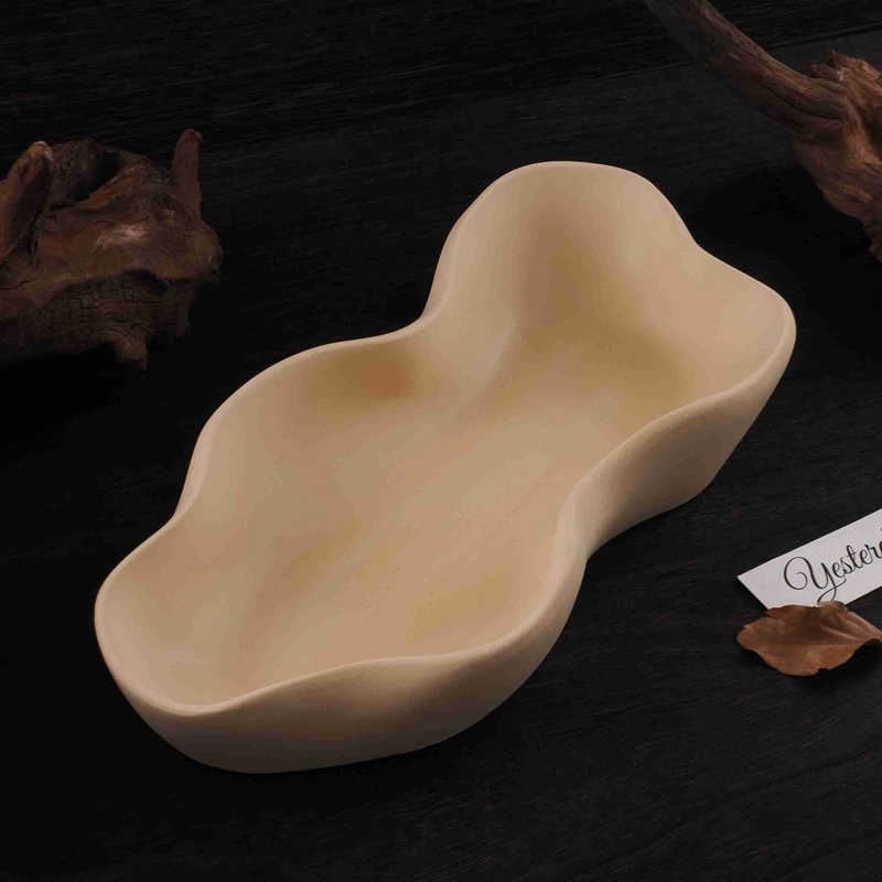 Candle Making Design - Bol de bougie ondulé irrégulier, bricolage,