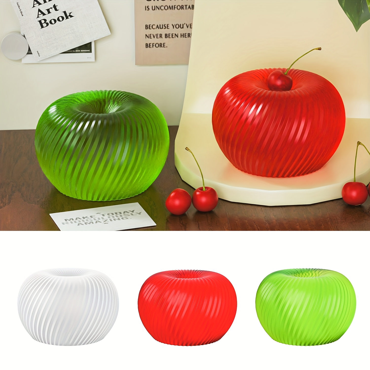 Candle Making Design - Un moule en silicone rouge tendance