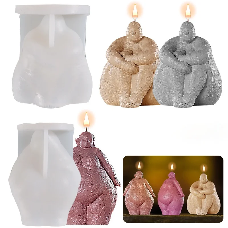 Candle Making Fat - Moule à bougie en silicone corps