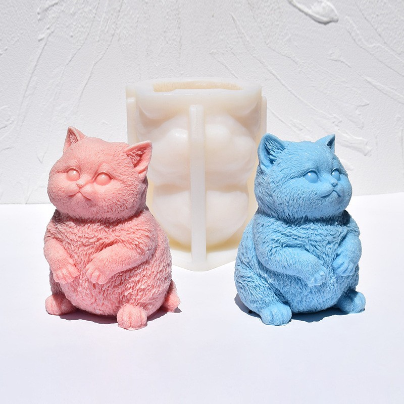 Moule en silicone 3D Chat Gras - Candle Making Fat avis et prix