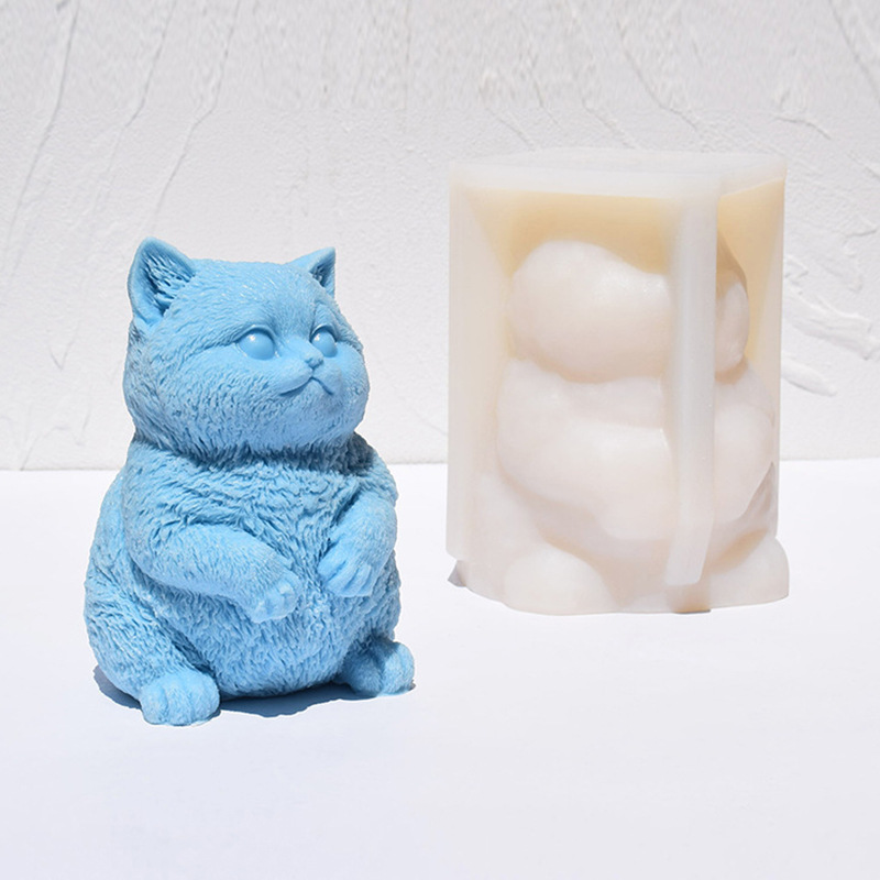 Moule en silicone 3D Chat Gras - Candle Making Fat avis et prix
