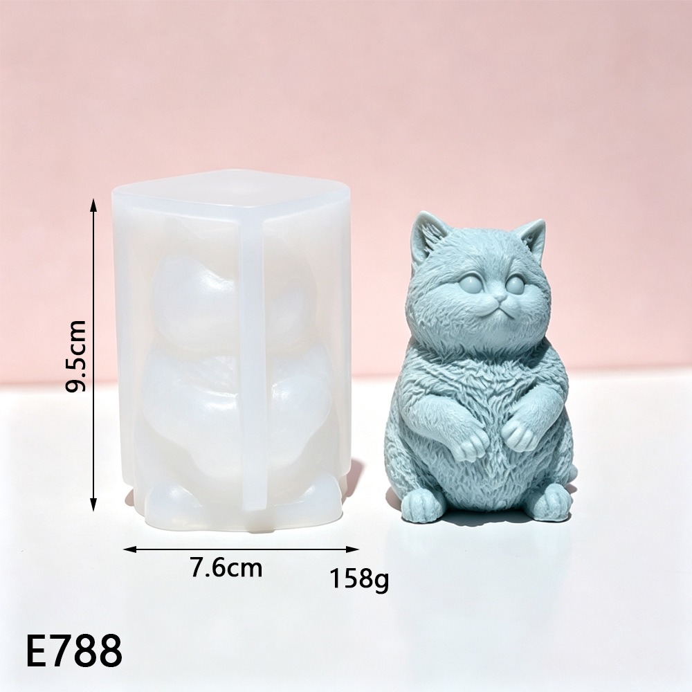 Moule en silicone 3D Chat Gras - Candle Making Fat avis et prix