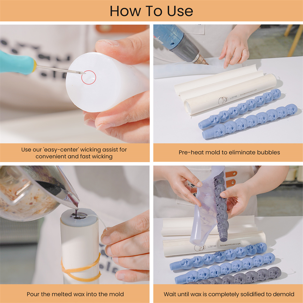 Moule à bougie en silicone têt - Candle X avis et prix