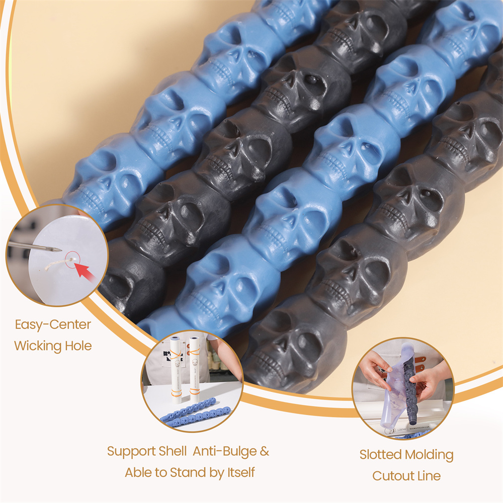Moule à bougie en silicone têt - Candle X avis et prix