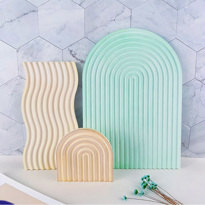 Moule de plateau ondulé rayé p - Candle Making Design avis et prix