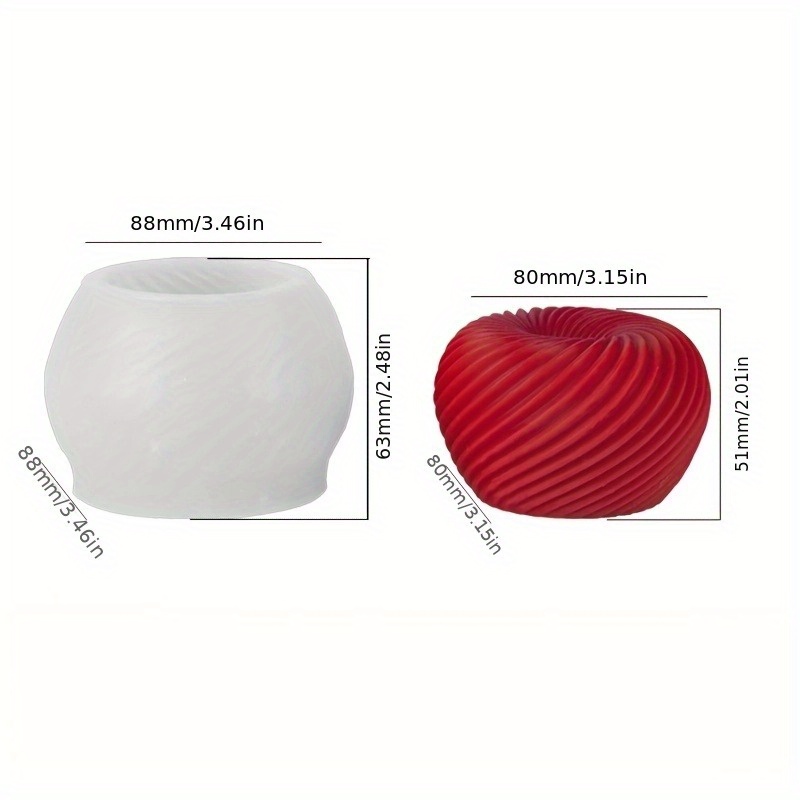 Un moule en silicone rouge ten - Candle Making Design avis et prix