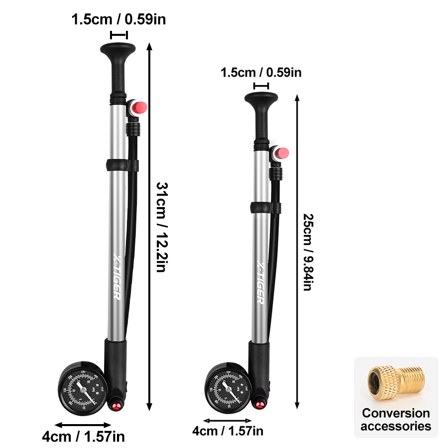 Pompe à vélo X-TIGER 300PSI Va - Candle X avis et prix