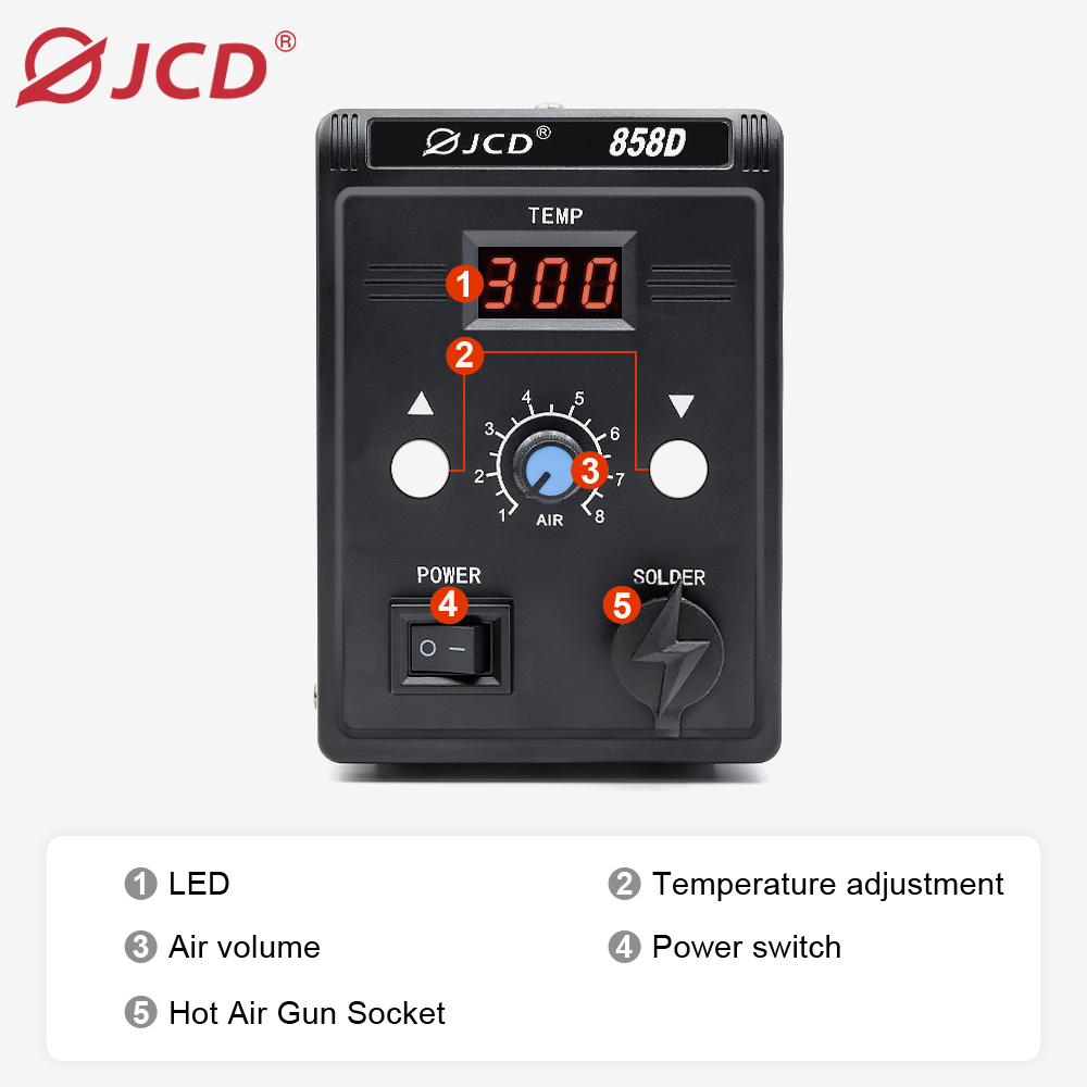 JCD pistolet à Air chaud 858D  - Heat Gun Embossing avis et prix