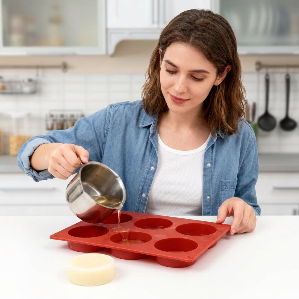 Moule à savon rond en silicone - Candle Making Easy avis et prix